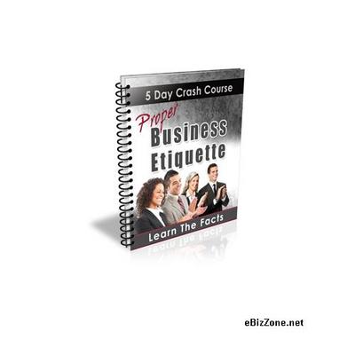 Product picture Proper Business Etiquette Day Crash Course